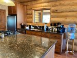 Large, Granite Island with Gas Cooktop
